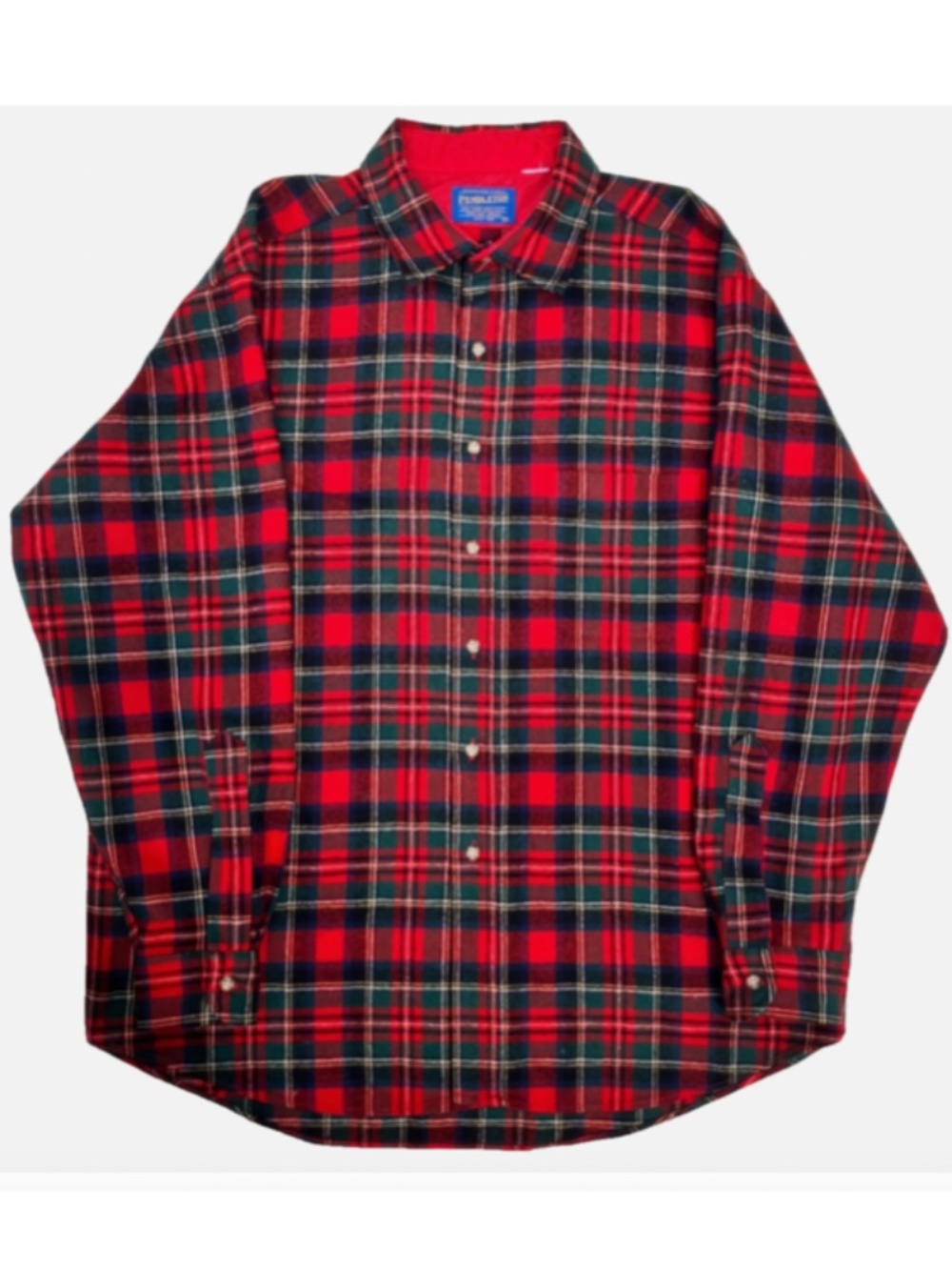 Vintage Pendleton 100% Virgin Wool Plaid Shirt Mens XL